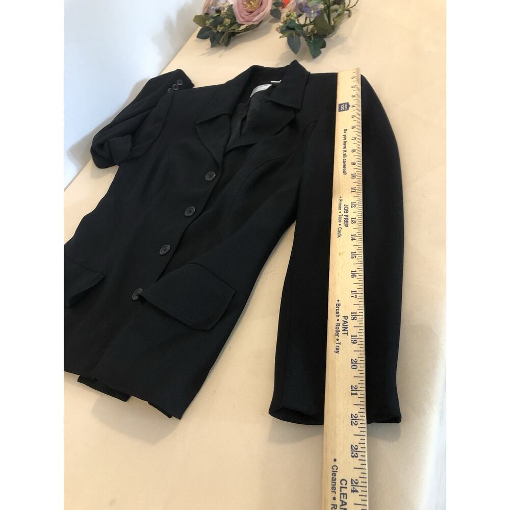 Preview Collection Women Jacket 8 Black 3 Buttons Whimsigoth Preppy Office Siren - Picture 11 of 11